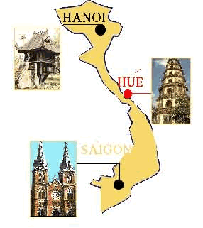 Carte du Vietnam